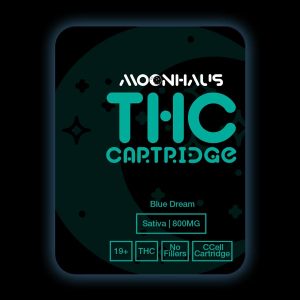 THC Vape Carts - Premium 800MG THC Cartridge - Blue Dream (Sativa)
