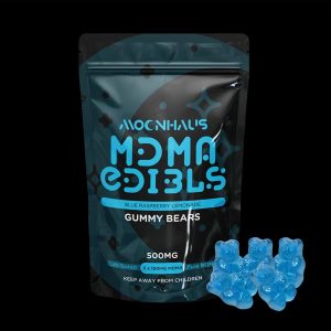 500MG MDMA Gummy Bears – Blue Raspberry Lemonade