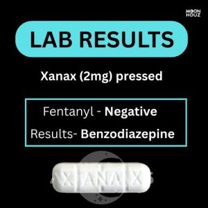 Alternative view of Xanax (2mg) pressed