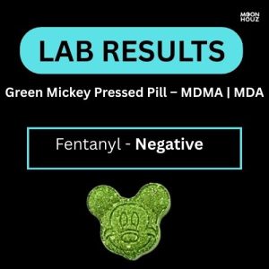 Alternative view of Green Mickey Pressed Pill - MDMA | MDA