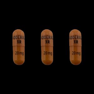 Alternative view of Adderall (20mg)