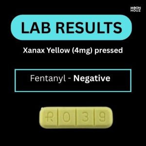 Alternative view of Xanax Yellow (4mg) pressed