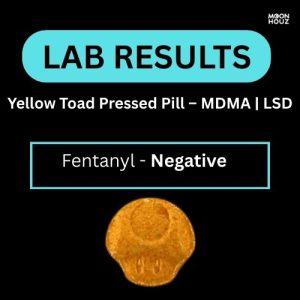 Alternative view of Yellow Toad Pressed Pill - MDMA | LSD