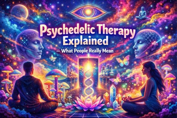 Psychedelic Therapy Explained — What People Really Mean - Moonhauz Psychedelic Therapy Explained — What People Really Mean - Moonhauz