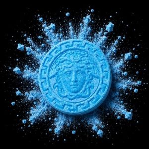 Medusa Blue Pressed Pill - 200mg MDMA