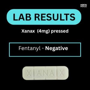 Alternative view of Xanax (4mg) pressed
